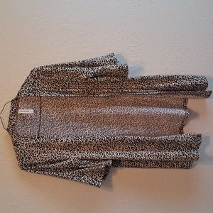 Animal print cardigan
